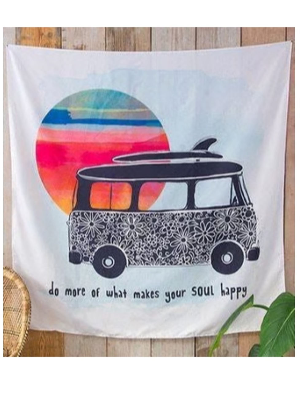 Natural Life do more of what makes your soul happy boho tapestry